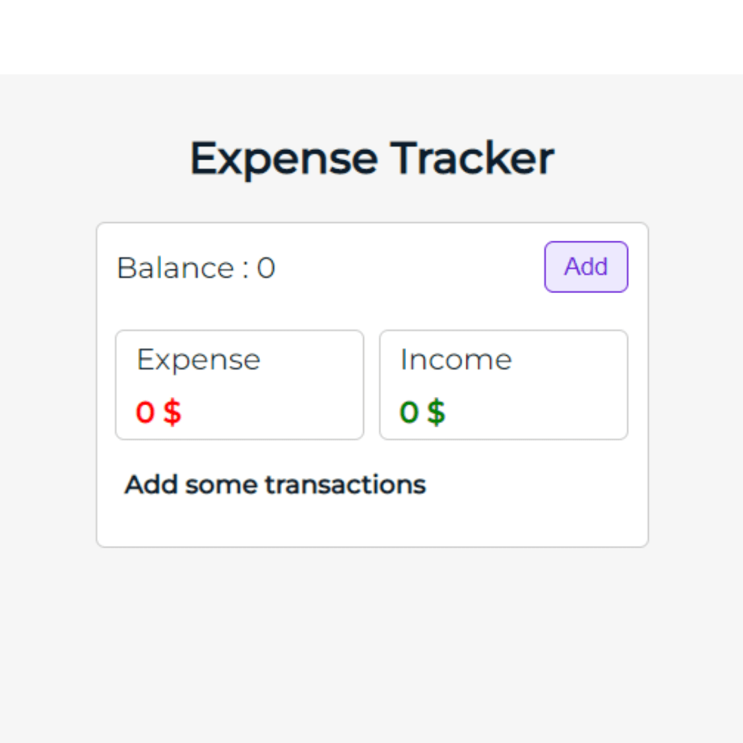 React Expense Tracker | Alireza Ebrahimi Full stack web developer, alireza.fi